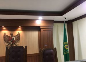 hasil instalasi IPCam diruang Sidang Pengadilan Negeri