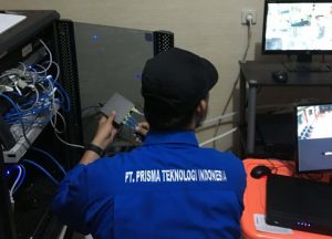 Proses konfigurasi IPCam dengan jaringan Internet Gedung