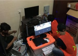 proses cabling dan crimping diruang server