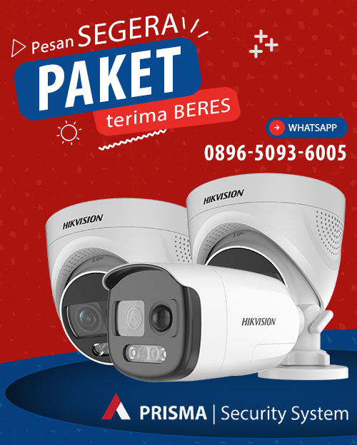 Paket cctv hikvision pir sirine murah berkualitas dan bergaransi